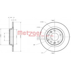6110077 METZGER Гальмівний диск