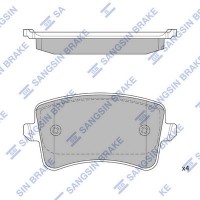 SP2146 Hi-Q Комплект гальмівних колодок дисковий гальм