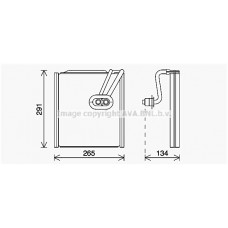 KAV292 AVA QUALITY COOLING Випарник кондиціонера