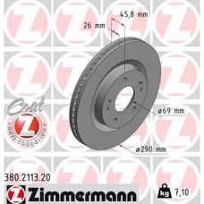 380.2113.20 ZIMMERMANN Гальмівний диск