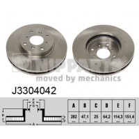 J3304042 NIPPARTS Гальмівний диск