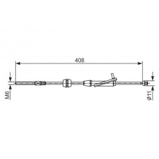 1 987 482 421 BOSCH Тросик, cтояночный тормоз