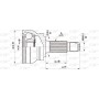 CVJ5106.10 OPEN PARTS Шарнирный комплект, Привідний вал