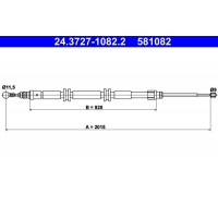 24.3727-1082.2 ATE Тросик, cтояночный тормоз