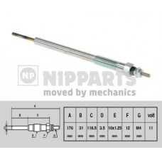 N5715016 NIPPARTS Свічка розжарювання