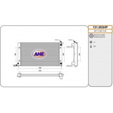 131.003HP AHE Радіатор охолодження двигуна