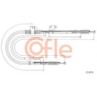 92.17.0571 COFLE Тросик, cтояночный тормоз