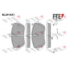 BL2916A1 FTE Комплект гальмівних колодок дисковий гальм
