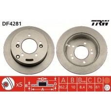 DF4281 TRW Гальмівний диск