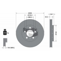 BDS1002HC BENDIX Braking Гальмівний диск