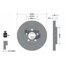 BDS1002HC BENDIX Braking Гальмівний диск