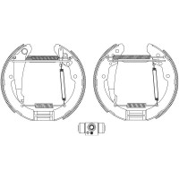 8DB 355 004-461 HELLA PAGID Комплект гальмівних колодок
