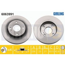 6063991 GIRLING Гальмівний диск