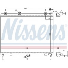 636008 NISSENS Радіатор охолодження двигуна