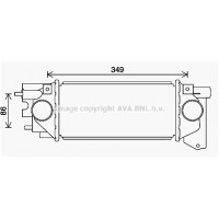 AU4231 AVA QUALITY COOLING Интеркулер