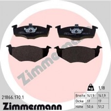 21866.170.1 ZIMMERMANN Комплект гальмівних колодок дисковий гальм