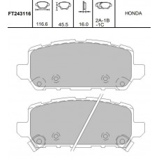 KBP-2065 KAVO PARTS Комплект гальмівних колодок дисковий гальм