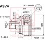 AD-009A45 ASVA Шарнирный комплект, Привідний вал