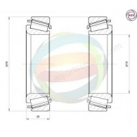70-160086 MULTIPARTS Комплект підшипника ступиці колеса