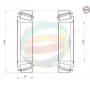 70-160086 MULTIPARTS Комплект підшипника ступиці колеса