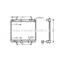 PEA2274 AVA QUALITY COOLING Радіатор охолодження двигуна