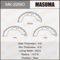 MK-2280 MASUMA Комплект гальмівних колодок