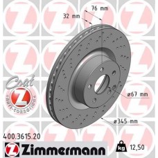 400.3615.20 ZIMMERMANN Гальмівний диск