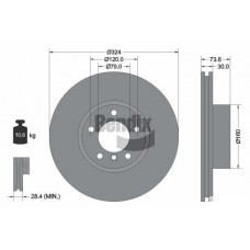 BDS1695HC BENDIX Braking Гальмівний диск