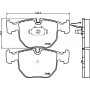 8DB 355 008-281 HELLA PAGID Комплект гальмівних колодок дисковий гальм