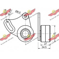 03.281 AUTOKIT Натяжний ролик ремінь ГРМ
