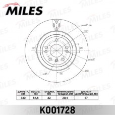 K001728 MILES Гальмівний диск