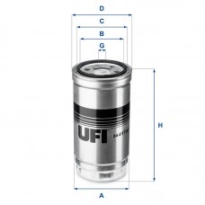 24.417.00 UFI Паливний фільтр