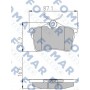 FO 935781 FOMAR Friction Комплект гальмівних колодок дисковий гальм