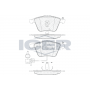 181531 ICER Комплект гальмівних колодок дисковий гальм