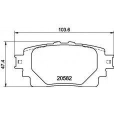 PCP1806 DON КомплеК т гальмівних колодок, дискове гальмо