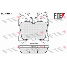 BL2608A1 FTE КомплеК т гальмівних колодок, дискове гальмо