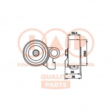 127-17054 IAP QUALITY PARTS Натяжний ролик ремінь ГРМ