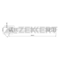 BS-9035 ZEKKERT Гальмівний шланг