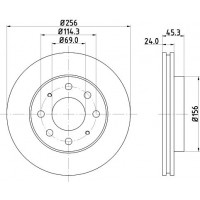 8DD 355 107-321 HELLA Гальмівний диск