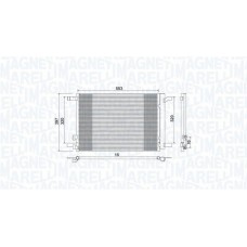 350203964000 MAGNETI MARELLI Конденсатор кондиціонера