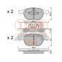 704-11027P IAP QUALITY PARTS Комплект гальмівних колодок дисковий гальм