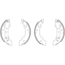 MSK015 MINTEX Комплект гальмівних колодок