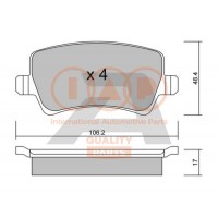 704-14090P IAP QUALITY PARTS Комплект гальмівних колодок дисковий гальм