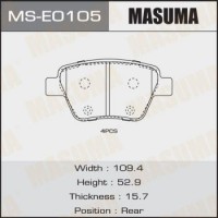 MSE0105 MASUMA Колодки гальмівні