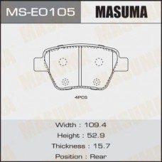 MSE0105 MASUMA Колодки гальмівні