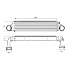 818715 VALEO Интеркулер