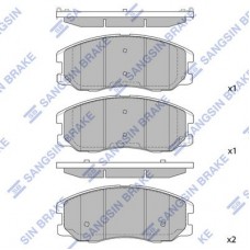 SP1204 Hi-Q Комплект гальмівних колодок дисковий гальм