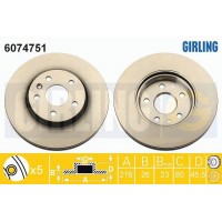 6074751 GIRLING Гальмівний диск