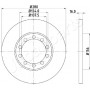 DP-0314 JAPANPARTS Гальмівний диск