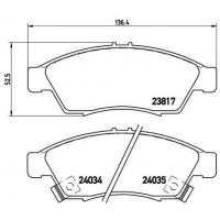 P 79 014 BREMBO Комплект гальмівних колодок дисковий гальм